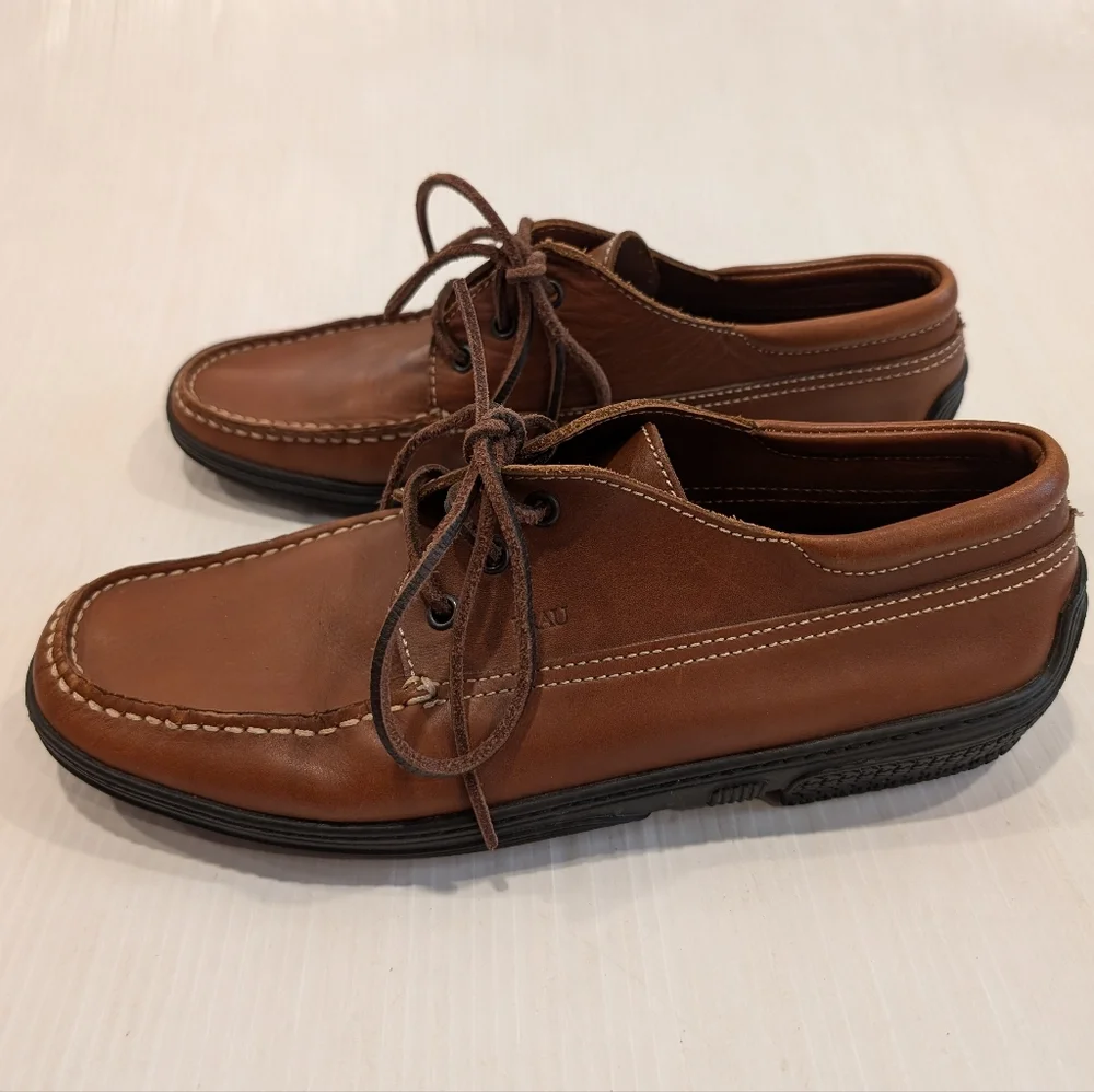 FRAU Made in Italy Brown Leather Men's Oxford Loafer Shoes size 43
